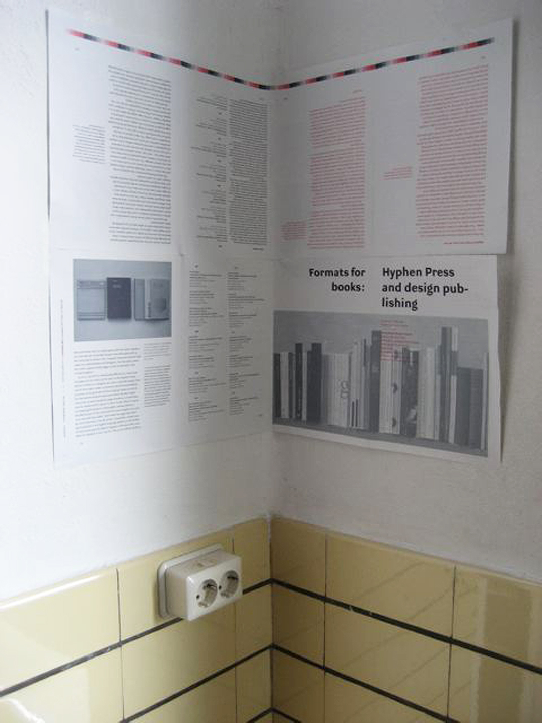 Exhibition pamphlet posted
