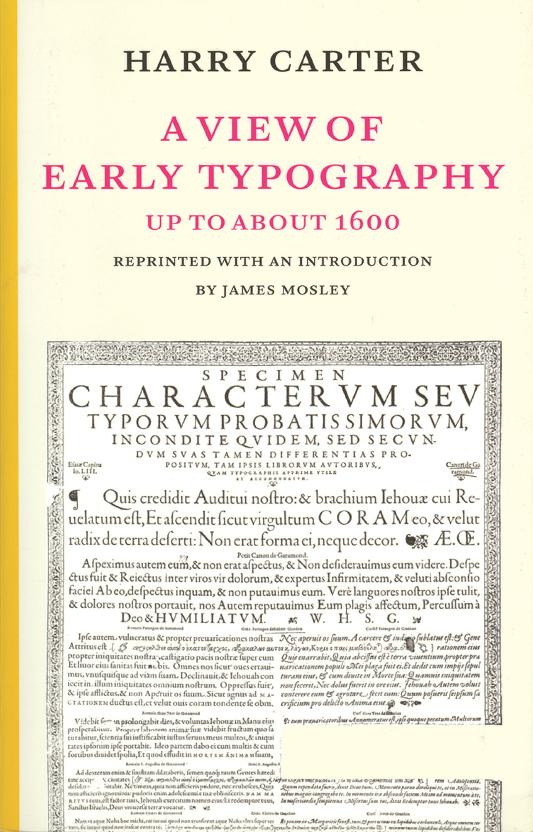 A view of early typography: up to about 1600