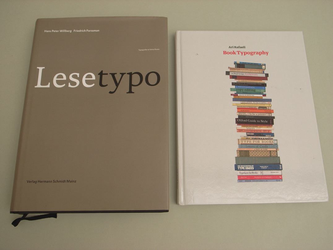 Two books on book typography